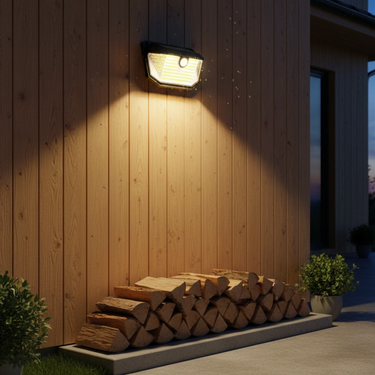 Lampara Exterior Farol Solar Foco 100 Led Sensor Movimiento