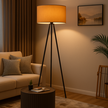 Lámpara Trípode Decorativa De Pie Diseño Living Comedor