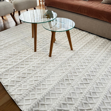 Alfombra Diseño Triángulos 150x200 cm Living Dormitorio