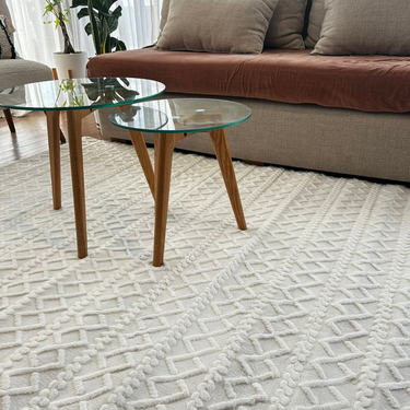 Alfombra Diseño Triángulos 150x200 cm Living Dormitorio