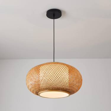 Lampara Colgante Techo Interior Decorativo Nido Marrón