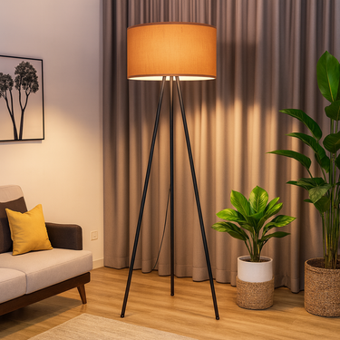 Lámpara Trípode Decorativa De Pie Diseño Living Comedor