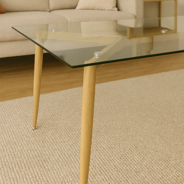 Mesa Comedor De Vidrio Rectangular 120x80 Cm