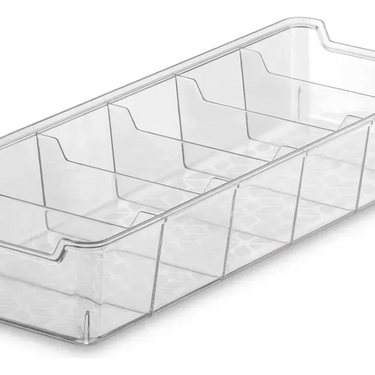 Caja Organizadora Multiuso Con Divisiones Cristal 34,5x12 Uz
