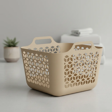 Cesto Canasto Organizador Plástico Para Ropa Calado 30 Lt