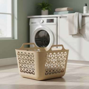 Cesto Canasto Organizador Plástico Para Ropa Calado 30 Lt