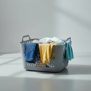 Cesto Canasto Organizador Plástico Para Ropa Calado 30 Lt