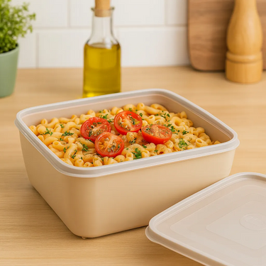 Contenedor Recipiente Hermético Cuadrado 0,5 Lts Cocina