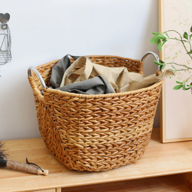 Canasto Cesto Rattan Xl Premium Deco Decorativo Organizador