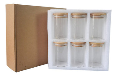 Set X6 Frascos Especieros Con Etiquetas Organizacion Homilu