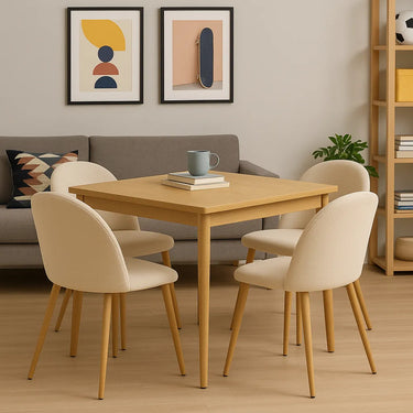 Silla Comedor Oslo Acolchonada Tapizada En Tela Homilu