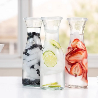Botella Vidrio Con Tapa 1L Leche Limonada Jugo Homilu Trasparente