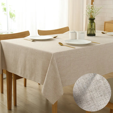 Mantel Impermeable 140x140 Cuadrado Cocina Comedor Lino Marrón