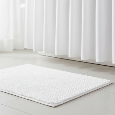 Juego Set Cortina Baño + Alfombra Baño Excelente Calidad