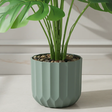 Planta Artificial Monstera Con Maceta Decoración Hogar