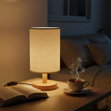 Lampara De Escritorio Mesa De Luz Portátil Nórdica Madera