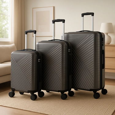 Set Valijas X3 Rigida Grande Mediana Chica 4 Ruedas