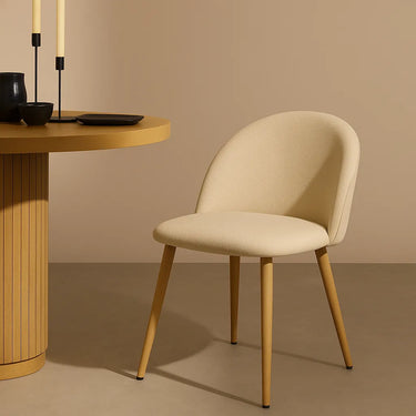 Silla Comedor Oslo Acolchonada Tapizada En Tela Homilu
