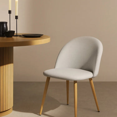 Silla Comedor Oslo Acolchonada Tapizada En Tela Homilu