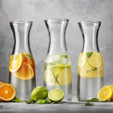 Botella Vidrio Con Tapa 1L Leche Limonada Jugo Homilu Trasparente