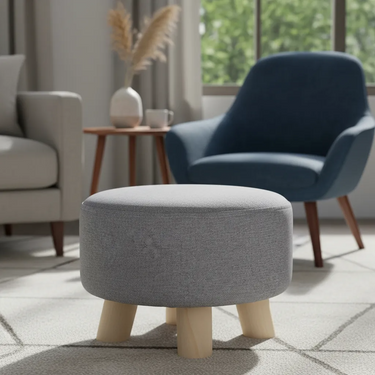 Puff Banco Redondo Para Living Dormitorio Deco