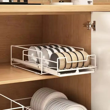 Rack Escurridor De Platos Bajo Mesada Con Bandeja De Drenaje