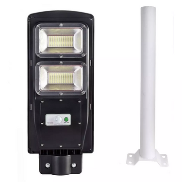 Foco Solar Led 60w Exterior C/ Sensor Y Control+ Brazo Metal