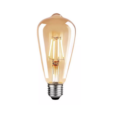 Lampara Filamento Led Pera Ambar 4w Vintage Retro