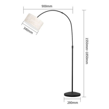 Lámpara De Pie Curva Premium Excelente Calidad Minimalista