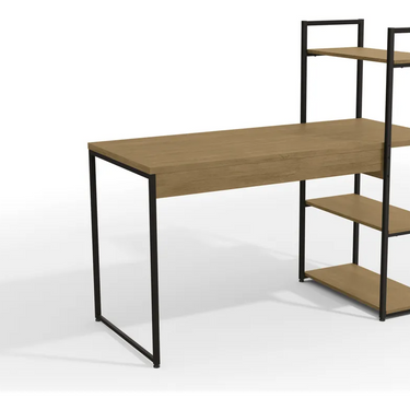 Escritorio Oficina Con 3 Estantes Diseño Industrial
