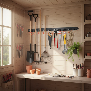 Estante Perchero Organizador Herramienta Jardín Hogar Homilu