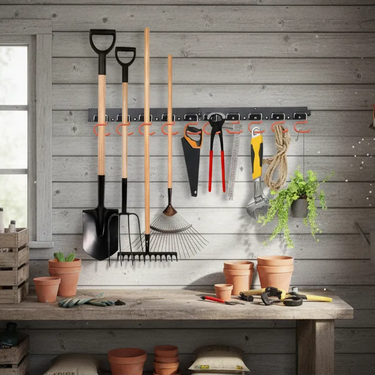 Estante Perchero Organizador Herramienta Jardín Hogar Homilu