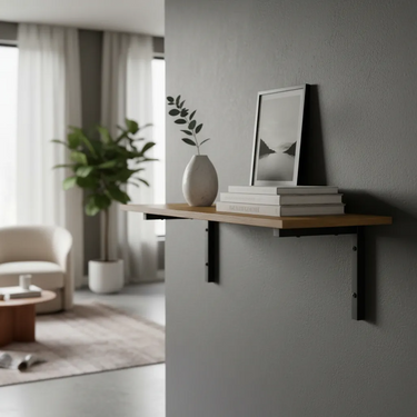 Estante Repisa Madera Industrial 72x29cm