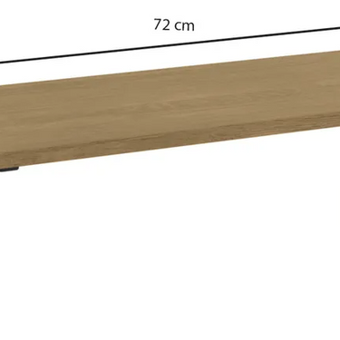 Estante Repisa Madera Industrial 72x29cm