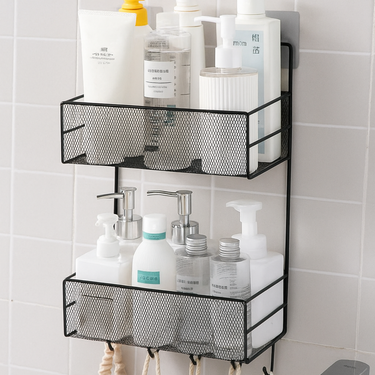 Estante De Ducha Colgante Repisa De 2 Niveles Baño