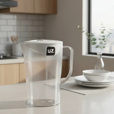 Jarra Trasparente Plástico Para Jugo 1,5 L Con Tapa