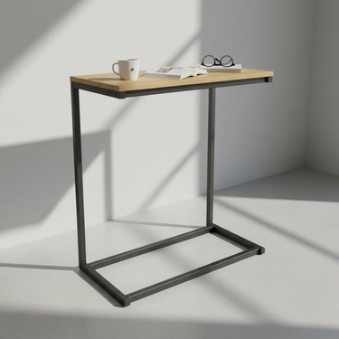 Mesa Lateral Auxiliar De Arrime Living Estilo Industrial