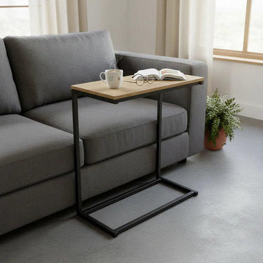 Mesa Lateral Auxiliar De Arrime Living Estilo Industrial