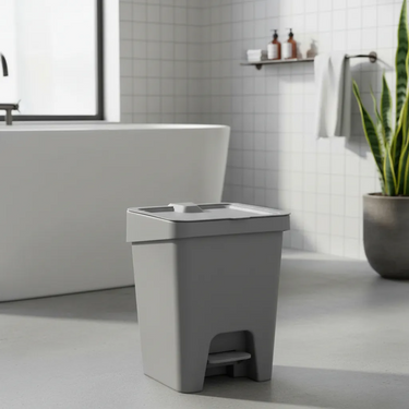 Papelera Tacho Con Pedal Plástico Cocina Baño 15l