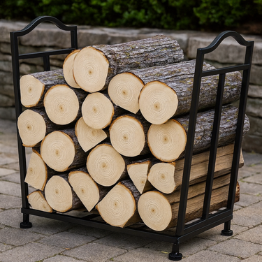 Rack Leñero Organizador Para Leña Con Estante Homilu