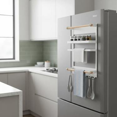 Estante organizador magnetico para heladera o lavarropa