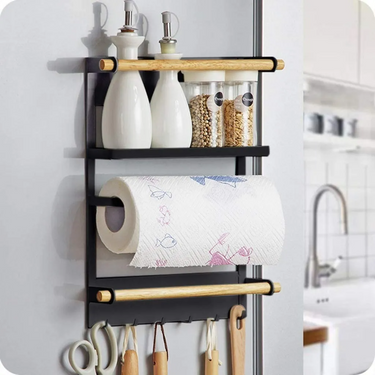 Estante organizador magnetico para heladera o lavarropa