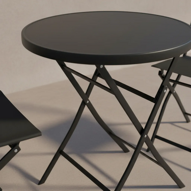 Juego De Balcón Jardin Exterior Mesa Y Sillas Patio Terraza