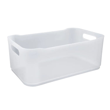 Cesto Plastico Rectangular 30.5x18.5x12cm Natural Coza