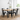 Juego De Comedor Tolix Mesa Madera 120x70 + 4 Sillas Iron
