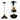 Pack X 3 Lampara Techo Colgante 22cm Metal Oro Vintage