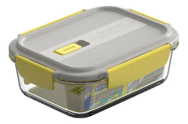 Recipiente Rectangular Vianda Vidrio Apto Microondas 1500ml