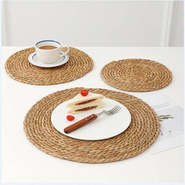 Individuales Redondo De Mesa Hogar Cocina 35 Cm Fibras