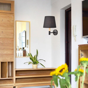 Lámpara Aplique De Pared Nórdico Metal Madera Moderno