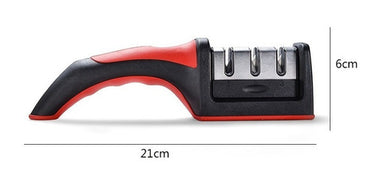 Afilador De Cuchillos Manual De 3 Pasos Acero Inoxidable